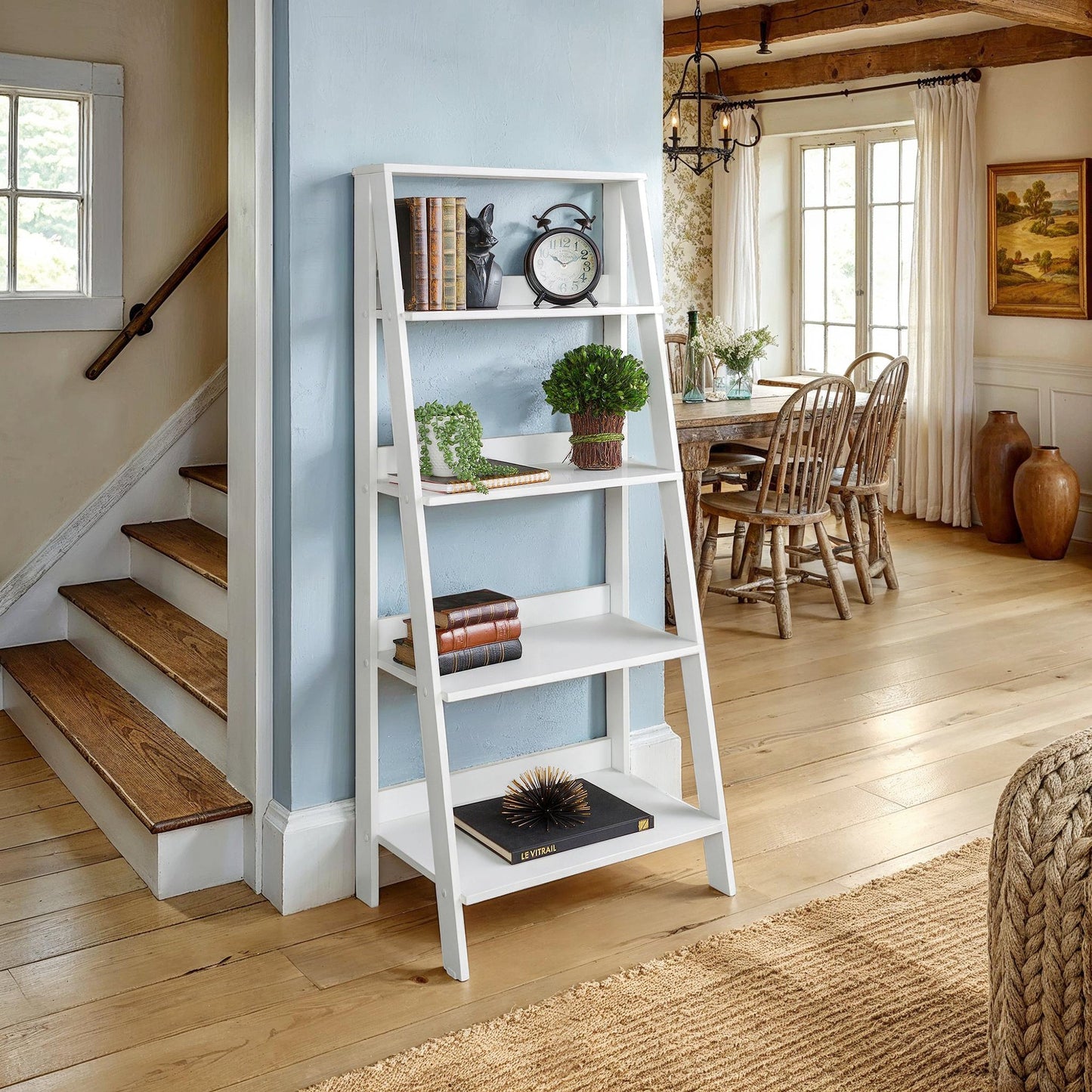 Ladder Wooden Shelf